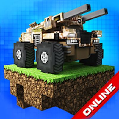 Скачать взломанную Blocky Cars: танки онлайн пвп [Бесплатные покупки] MOD apk на Андроид