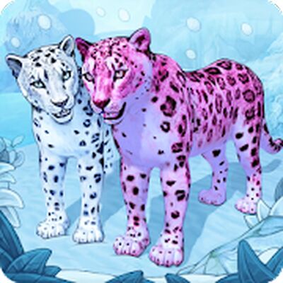 Скачать взломанную Симулятор Семьи Снежного Леопарда Онлайн [Мод меню] MOD apk на Андроид