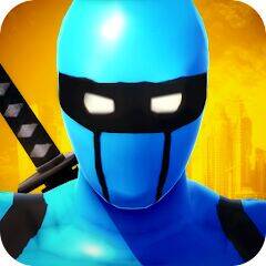 Скачать взломанную Blue Ninja : Superhero Game [Много монет] MOD apk на Андроид