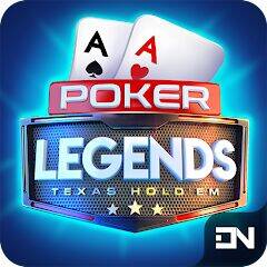 Скачать взломанную Poker Legends - Texas Hold'em [Много денег] MOD apk на Андроид