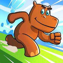 Скачать взломанную Hippo Dash [Бесплатные покупки] MOD apk на Андроид