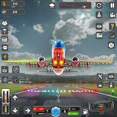 Скачать взломанную Real Flight Sim Airplane Games [Бесплатные покупки] MOD apk на Андроид