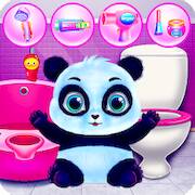 Скачать взломанную Cute Panda Caring and Dressup [Много монет] MOD apk на Андроид