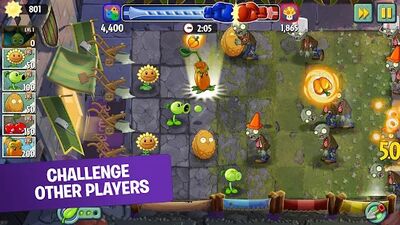 Скачать взломанную Plants vs. Zombies™ 2 [Бесплатные покупки] MOD apk на Андроид