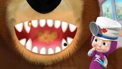 Скачать взломанную Маша и Медведь: Лечение Зубов [Бесплатные покупки] MOD apk на Андроид