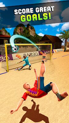 Скачать взломанную Shoot Цель Пляжный футбол [Много денег] MOD apk на Андроид