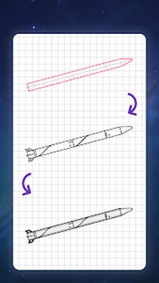 Скачать Как рисовать ракеты. Пошаговые уроки рисования [Полная версия] RU apk на Андроид