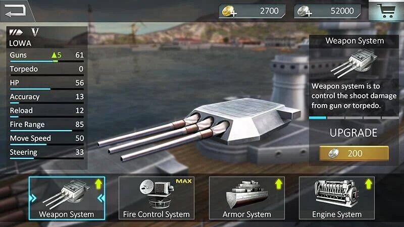 Скачать взломанную Атака военных кораблей 3D [Мод меню] MOD apk на Андроид