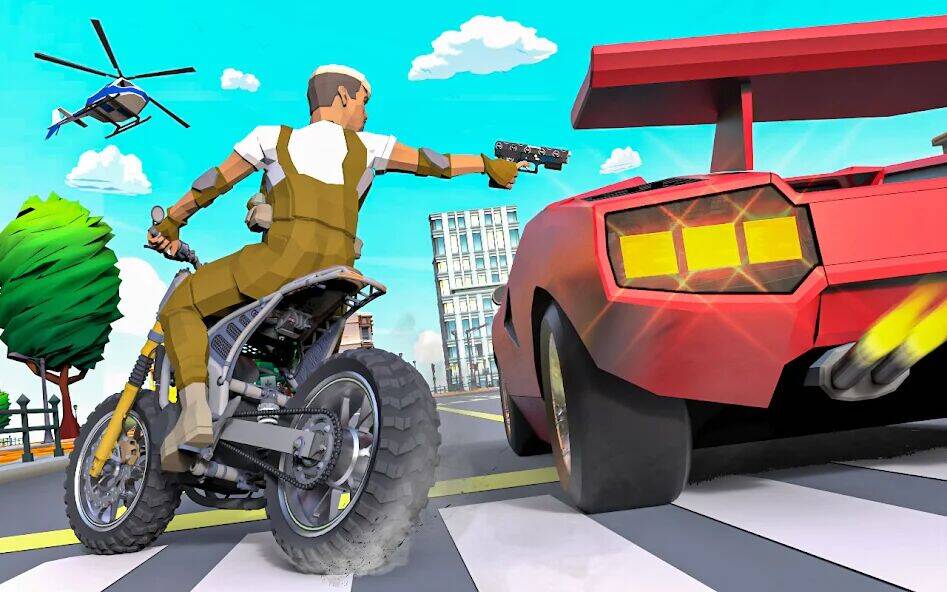 Скачать взломанную Gangster Car Theft Wars Games [Мод меню] MOD apk на Андроид
