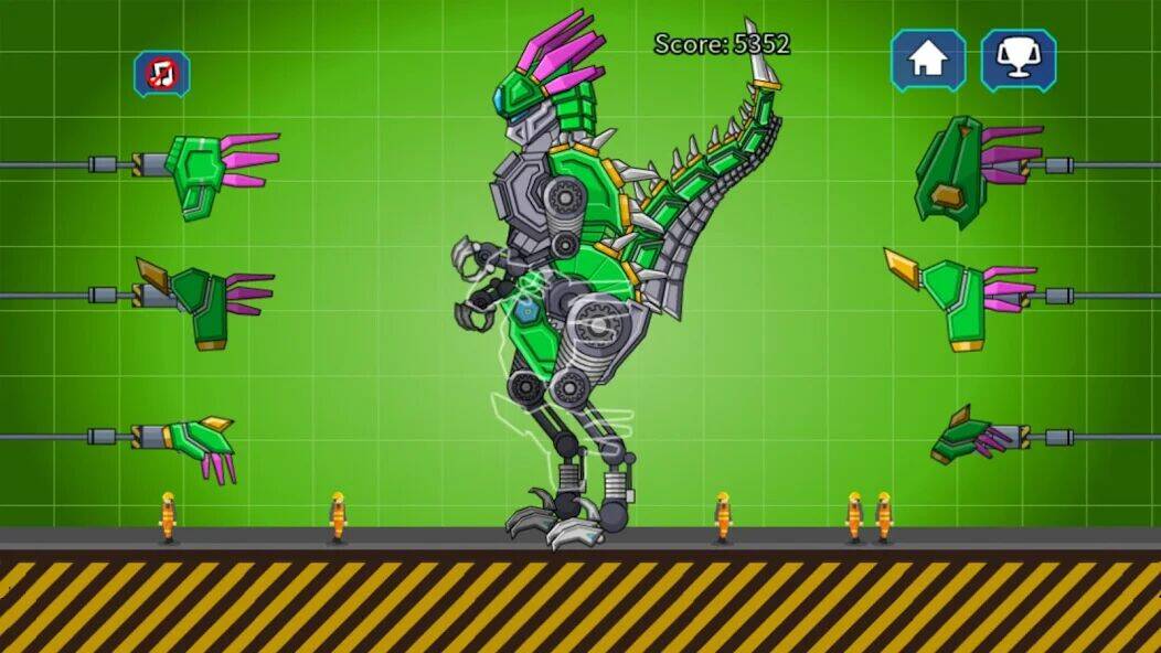 Скачать взломанную Velociraptor Rex Dino Robot [Много монет] MOD apk на Андроид