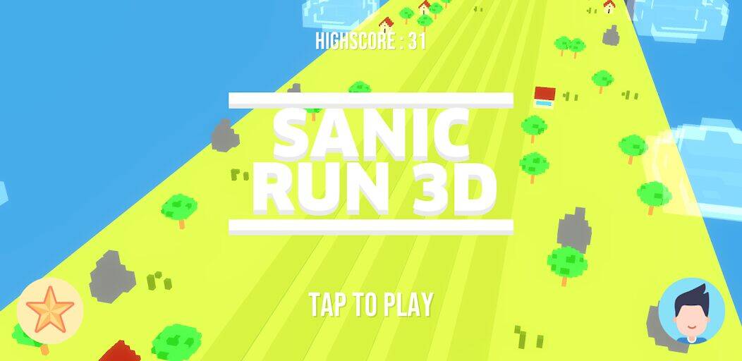 Скачать взломанную Sanic Run 3D [Много монет] MOD apk на Андроид