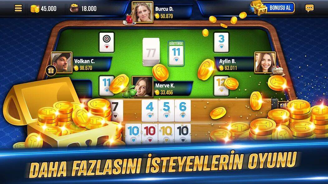 Скачать взломанную Tekel Okey - Online Çanak Okey [Много денег] MOD apk на Андроид