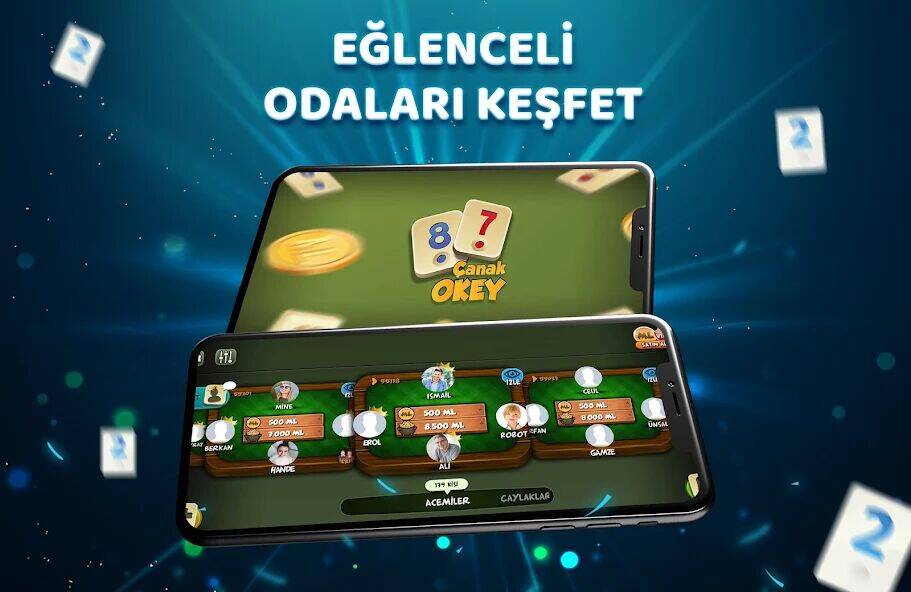 Скачать взломанную Çanak Okey [Много денег] MOD apk на Андроид