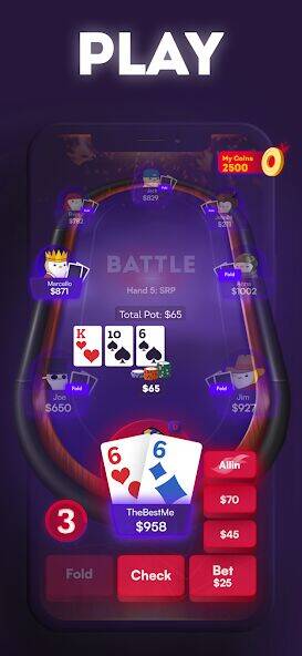 Скачать взломанную Prometheus: Battle Poker [Мод меню] MOD apk на Андроид