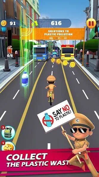 Скачать взломанную Little Singham Cycle Race [Бесплатные покупки] MOD apk на Андроид