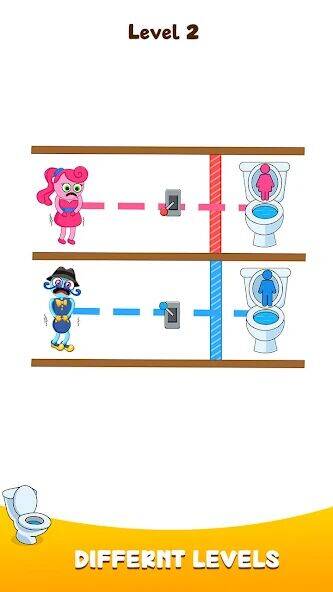 Скачать взломанную Path To Toilet: Draw To Line [Мод меню] MOD apk на Андроид