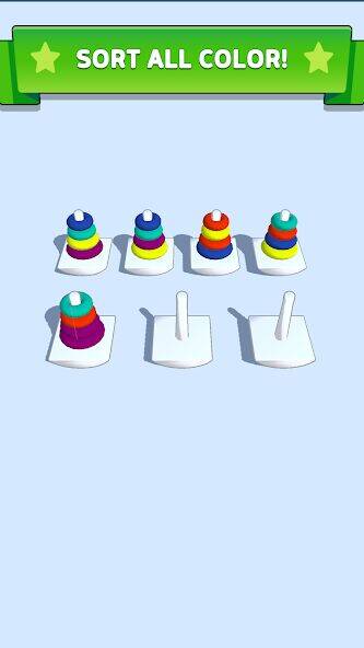 Скачать взломанную Color Toy Sorting -игра-сортир [Бесплатные покупки] MOD apk на Андроид
