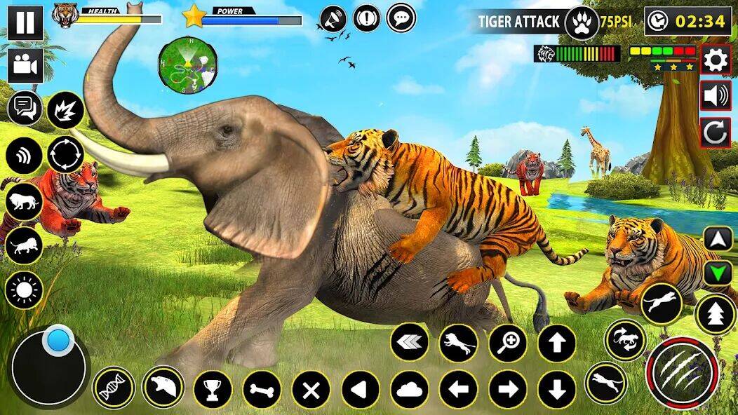 Скачать взломанную Tiger Simulator Lion games 3D [Много денег] MOD apk на Андроид
