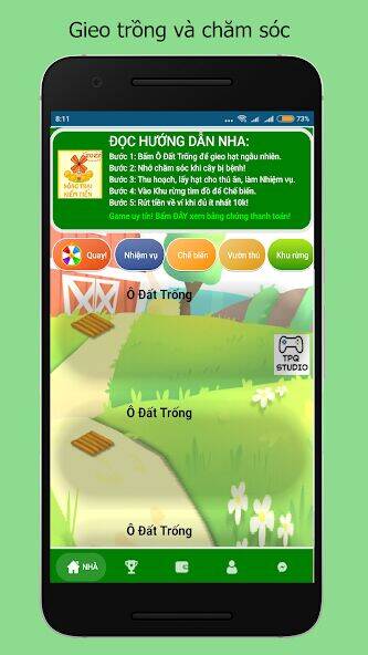 Скачать взломанную Nông Trại Kiếm Tiền Uy TínNhất [Мод меню] MOD apk на Андроид