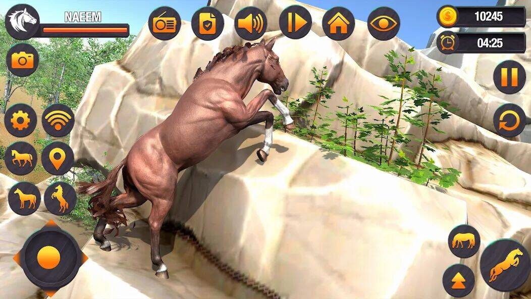 Скачать взломанную Virtual Wild Horse Family Sim [Много денег] MOD apk на Андроид