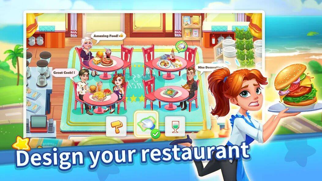 Скачать взломанную Cooking Master - Ресторан игра [Много монет] MOD apk на Андроид