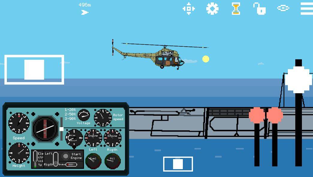 Скачать взломанную Pixel Helicopter Simulator [Мод меню] MOD apk на Андроид