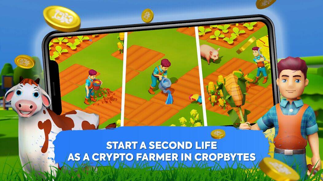 Скачать взломанную CropBytes: A Crypto Farm Game [Мод меню] MOD apk на Андроид