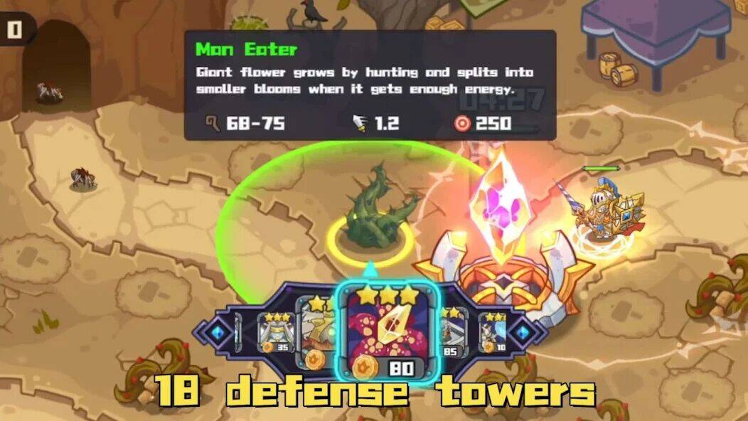 Скачать взломанную Chrono Crystal - Tower Defense [Мод меню] MOD apk на Андроид
