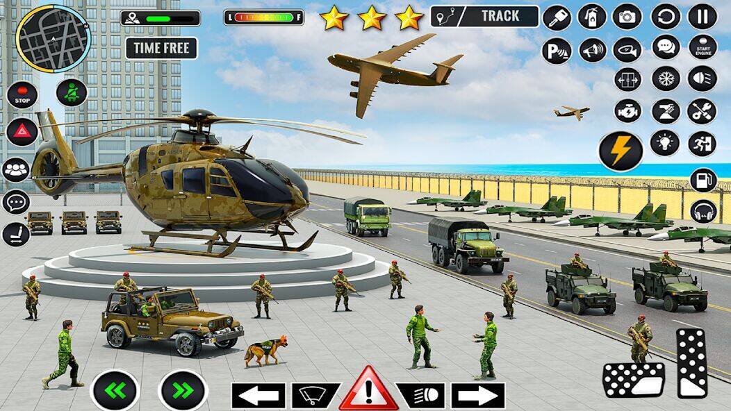Скачать взломанную Army Vehicles Transport Games [Много денег] MOD apk на Андроид