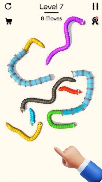 Скачать взломанную Tangled Snake: Twisted Tangled [Мод меню] MOD apk на Андроид