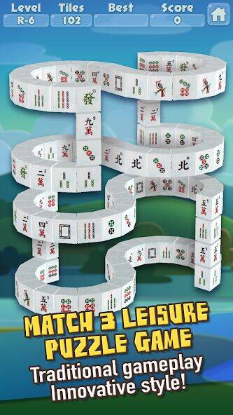Скачать взломанную 3D Mahjong Triple Tile Match [Мод меню] MOD apk на Андроид