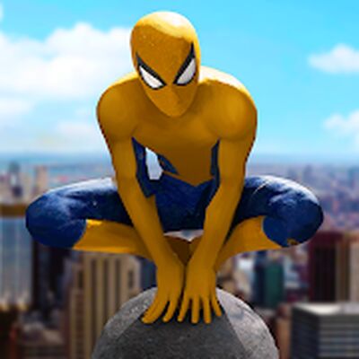 Скачать взломанную Spider Rope Hero, City Battle [Много денег] MOD apk на Андроид