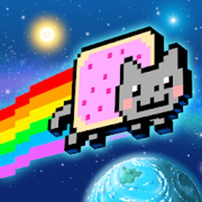 Скачать взломанную Nyan Cat: Lost In Space [Много монет] MOD apk на Андроид