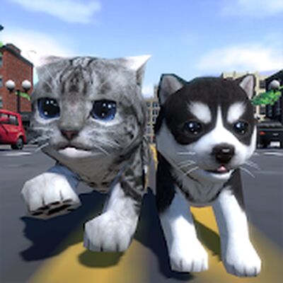 Скачать взломанную Cute Pocket Cat And Puppy 3D [Много денег] MOD apk на Андроид