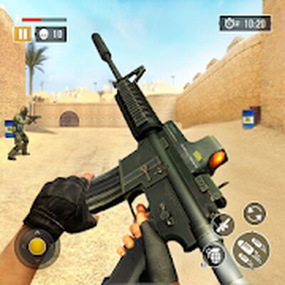 Скачать взломанную FPS Commando Game - BattleOps [Много монет] MOD apk на Андроид