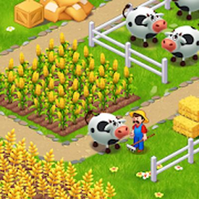 Скачать взломанную Farm City: Farming & City Building [Много монет] MOD apk на Андроид