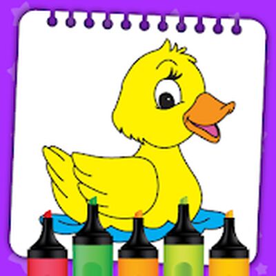 Скачать взломанную Kids Coloring Book Paint & Coloring Games for Kids [Много монет] MOD apk на Андроид