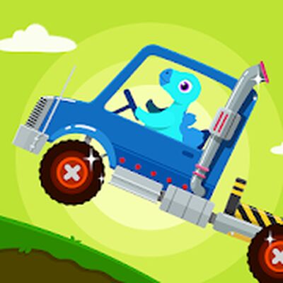 Скачать взломанную Динозавр грузовик: для детей [Много монет] MOD apk на Андроид