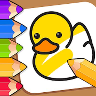 Скачать взломанную Baby Coloring games for kids with Glow Doodle [Мод меню] MOD apk на Андроид