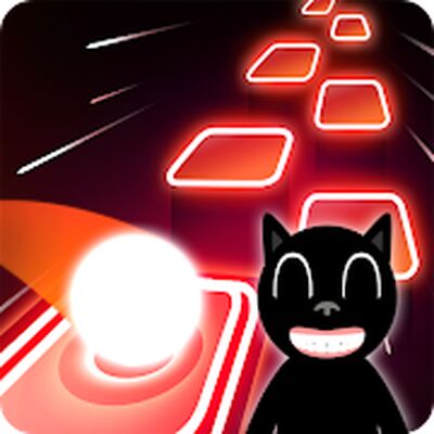 Скачать взломанную Scary Cartoon Cat Theme Music - Beat Hop tiles [Мод меню] MOD apk на Андроид