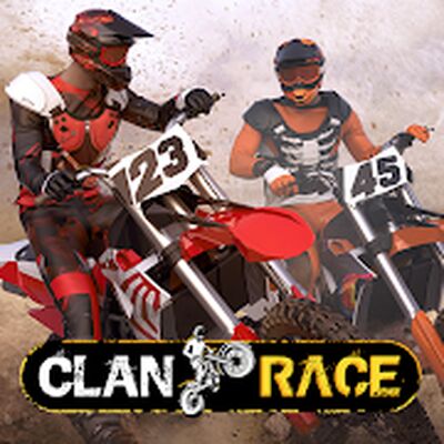 Скачать взломанную Clan Race: PVP Motocross races [Бесплатные покупки] MOD apk на Андроид