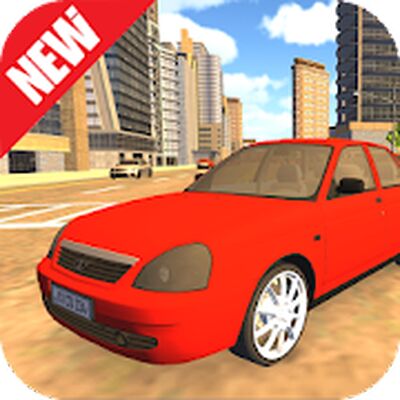 Скачать взломанную Car Simulator Driving : Lada Priora Tuning [Бесплатные покупки] MOD apk на Андроид