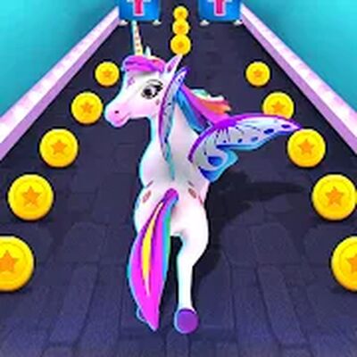 Скачать взломанную Пони Единорог Игра: Беги Игр [Много денег] MOD apk на Андроид