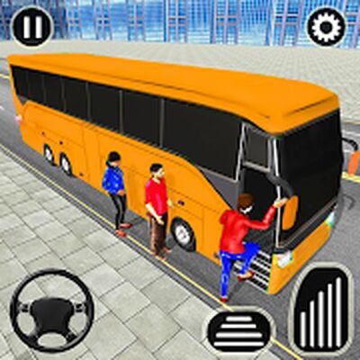 Скачать взломанную Автобус Вождение Cимулятор Игр [Много монет] MOD apk на Андроид