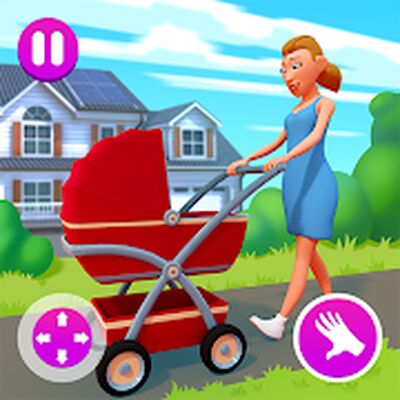 Скачать взломанную Мама Симулятор Уход за Малышом [Бесплатные покупки] MOD apk на Андроид