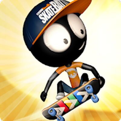 Скачать взломанную Stickman Skate Battle [Много монет] MOD apk на Андроид