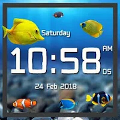 Скачать Aquarium live wallpaper with digital clock [Premium] RUS apk на Андроид