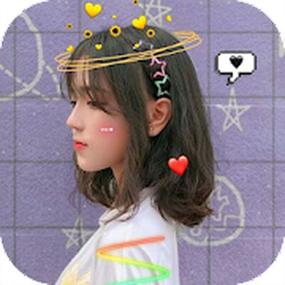 Скачать Live face sticker sweet camera [Unlocked] RUS apk на Андроид
