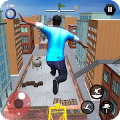 Скачать город паркур на крыше 2019 свободный бегун 3D игры [Полная версия] RU apk на Андроид