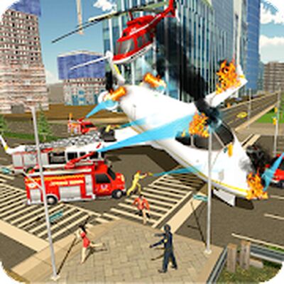 Скачать Airplane Fire Fighter Ambulance Rescue Simulator [Полная версия] RUS apk на Андроид